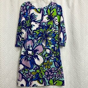 Lilly Pulitzer Charlene Dress Spectrum Blue Lilac Catwalk Dress Size Medium